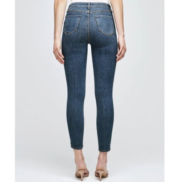 L'AGENCE 'Margot' High-Rise Skinny Stretch Ankle Jeans, New Vintage - Picture 3 of 3